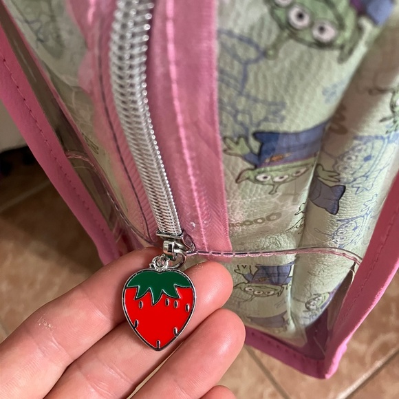 Toy Story Primark Lotso & Friends 3 Piece Makeup Cosmetic Clear Tote Disney Bag - Picture 5 of 8